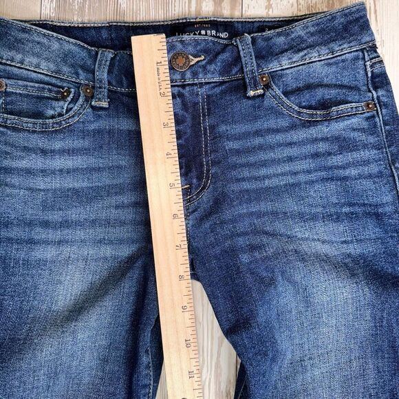 Lucky Brand Women's Size 2/26 Blue Denim Jeans - Lolita Skinny, Solid Low Rise - Picture 11 of 15